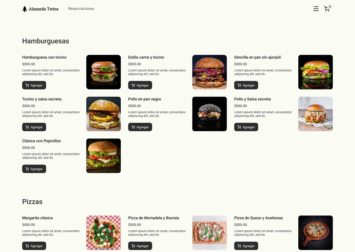 Custom menu Dashboard Design